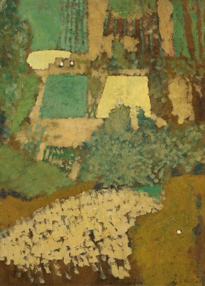  Edouard Vuillard —— VUE PLONGEANTE SUR LA COLLINE